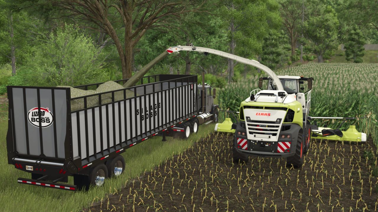 Ефективний Причіп Silage Boss для Сінажу та Сіна у Farming Simulator 25 - Скріншоти