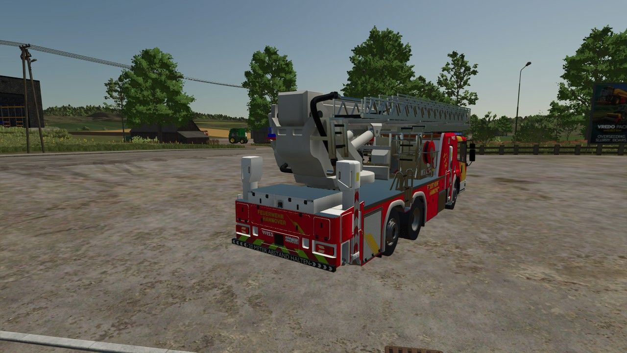Текстура/скін Mercedes-Benz Econic WISS TMB (Hannover Fire Department) для Farming Simulator 25