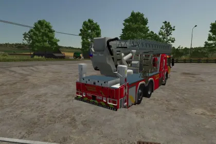 Текстура/скін Mercedes-Benz Econic WISS TMB (Hannover Fire Department) для Farming Simulator 25 — 2