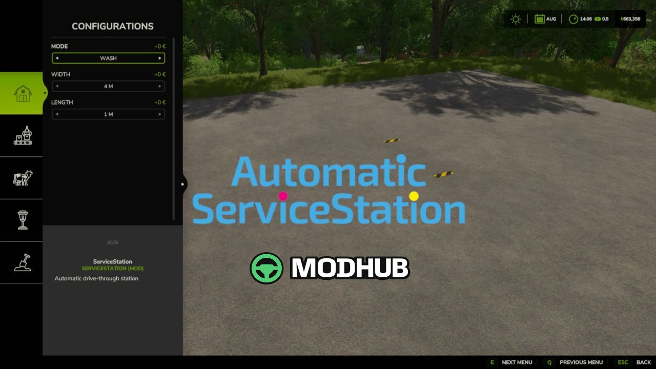 Автоматична сервісна станція V1.0 для FS25