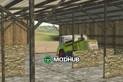 French shed V1.0 for FS25 — 2