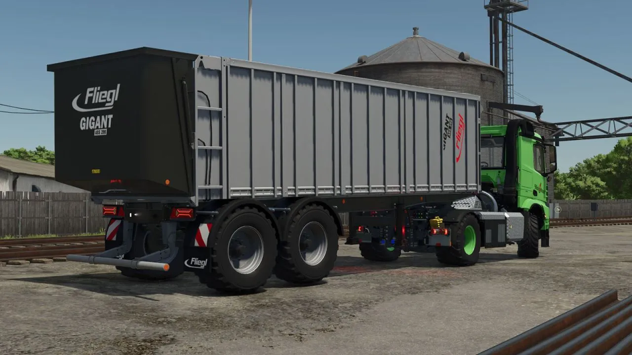 Ефективний Напівпричіп Fliegl ASS 298 з Великим Об’ємом для Farming Simulator 25