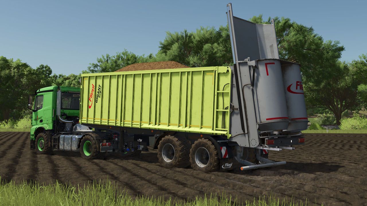 Ефективний Напівпричіп Fliegl ASS 298 з Великим Об’ємом для Farming Simulator 25