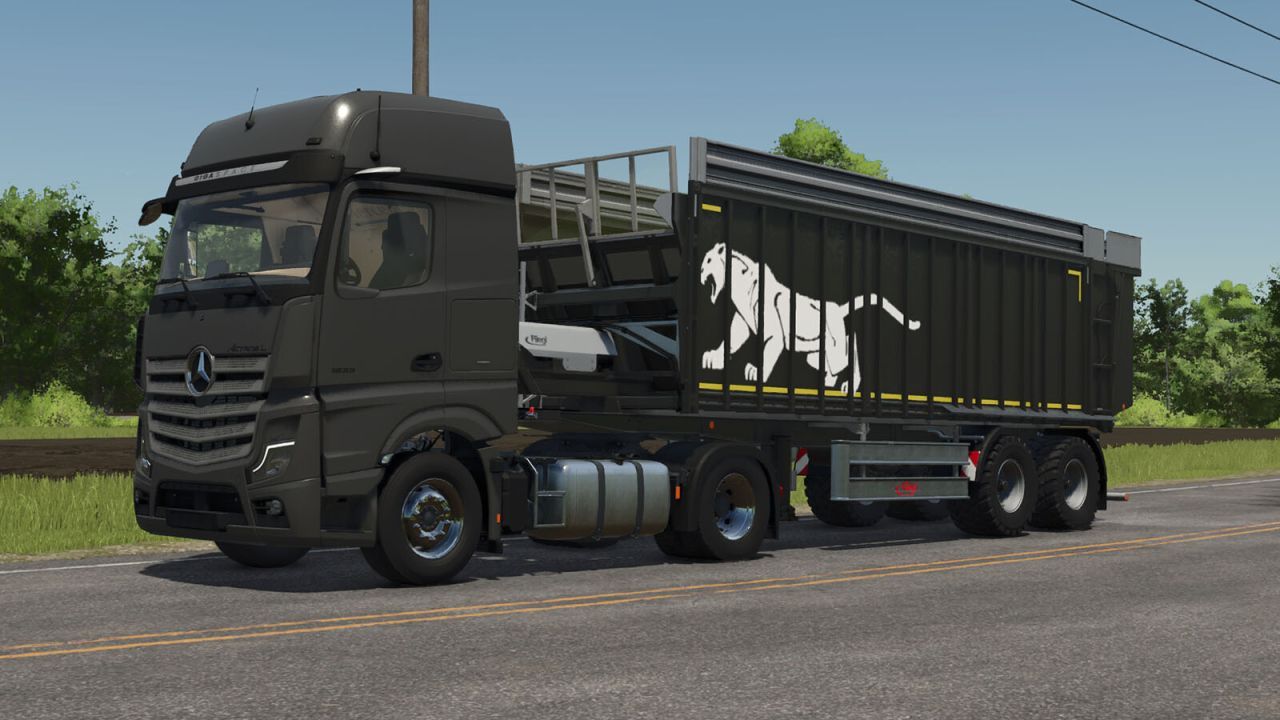 Ефективний Напівпричіп Fliegl ASS 298 з Великим Об’ємом для Farming Simulator 25