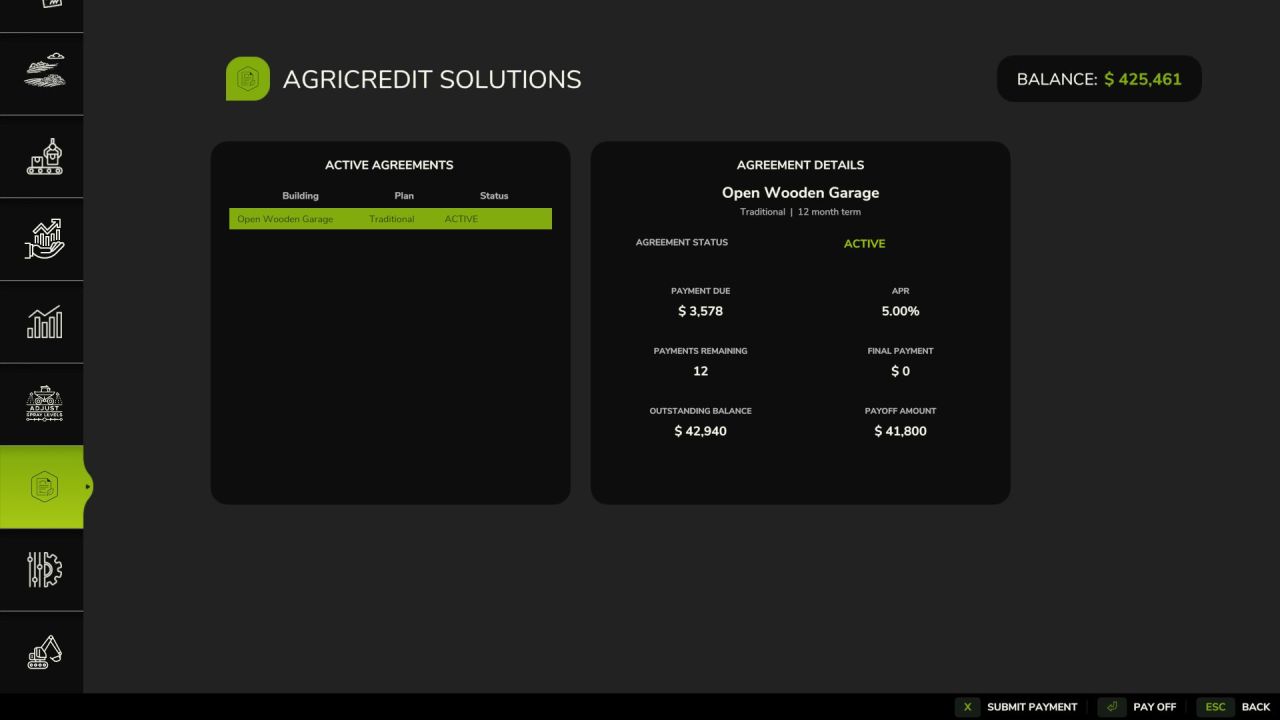 Фінансова система AgriCredit Solutions для Farming Simulator 25