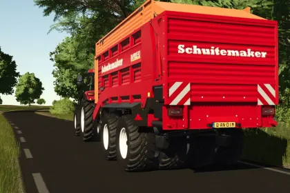 Розкидач гною Schuitemaker Rapide 580V Tandem для Farming Simulator 25