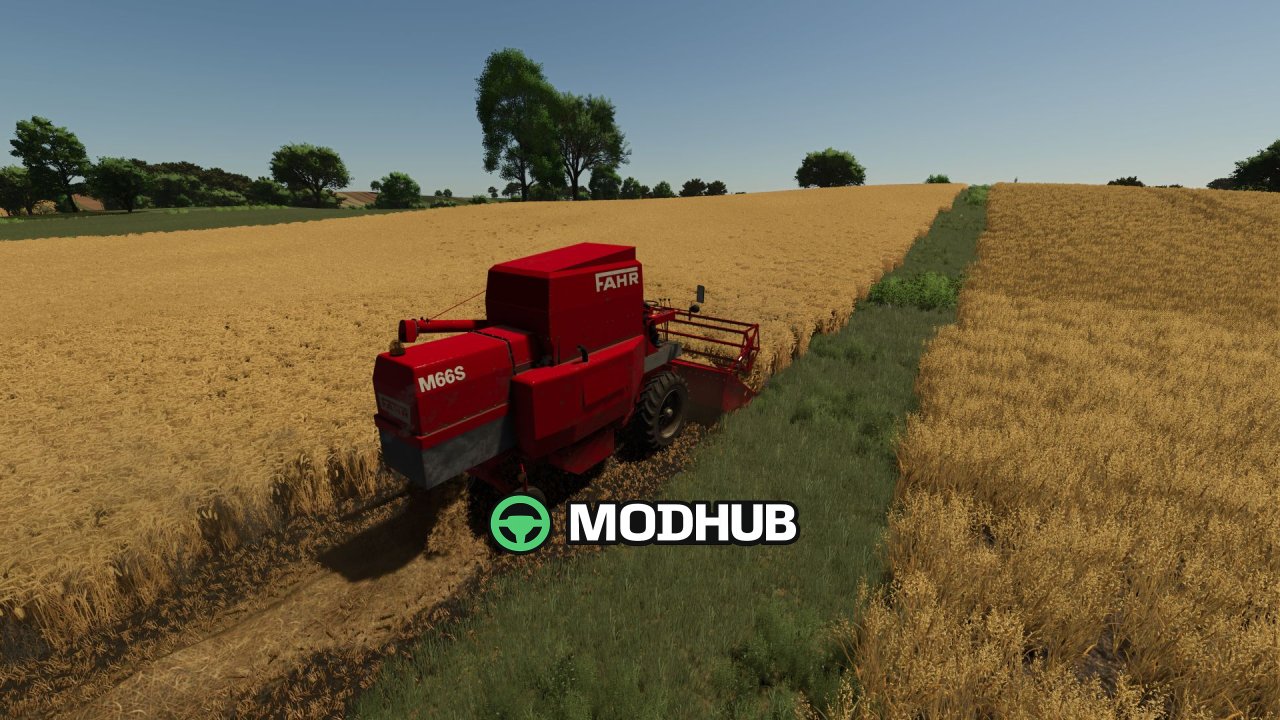 Комбайн Fahr M66 V1.0 для FS25