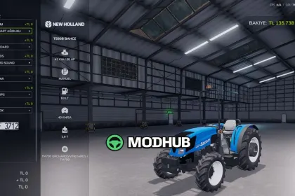 Трактор New Holland T580 Edit v1.0 для FS25 — 2