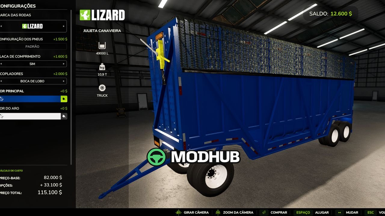 Причіп Sugarcane Trailer v1.0 для FS25