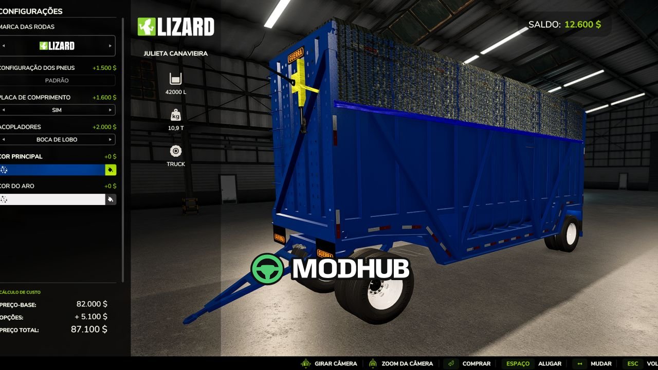Причіп Sugarcane Trailer v1.0 для FS25