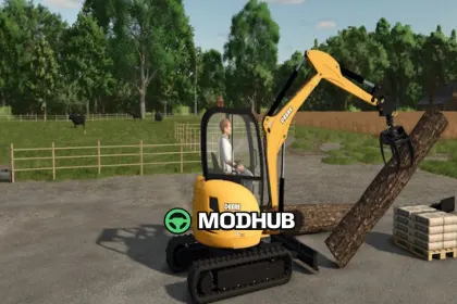 Мініекскаватор John Deere 35C ZTS для FS25 — 3