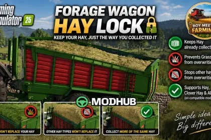 Причіп-волокуша Hay Lock v1.0 для FS25