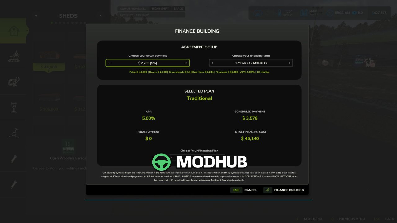Система фінансування AgriCredit Solutions V1.0 для FS25