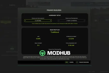 Система фінансування AgriCredit Solutions V1.0 для FS25 — 2