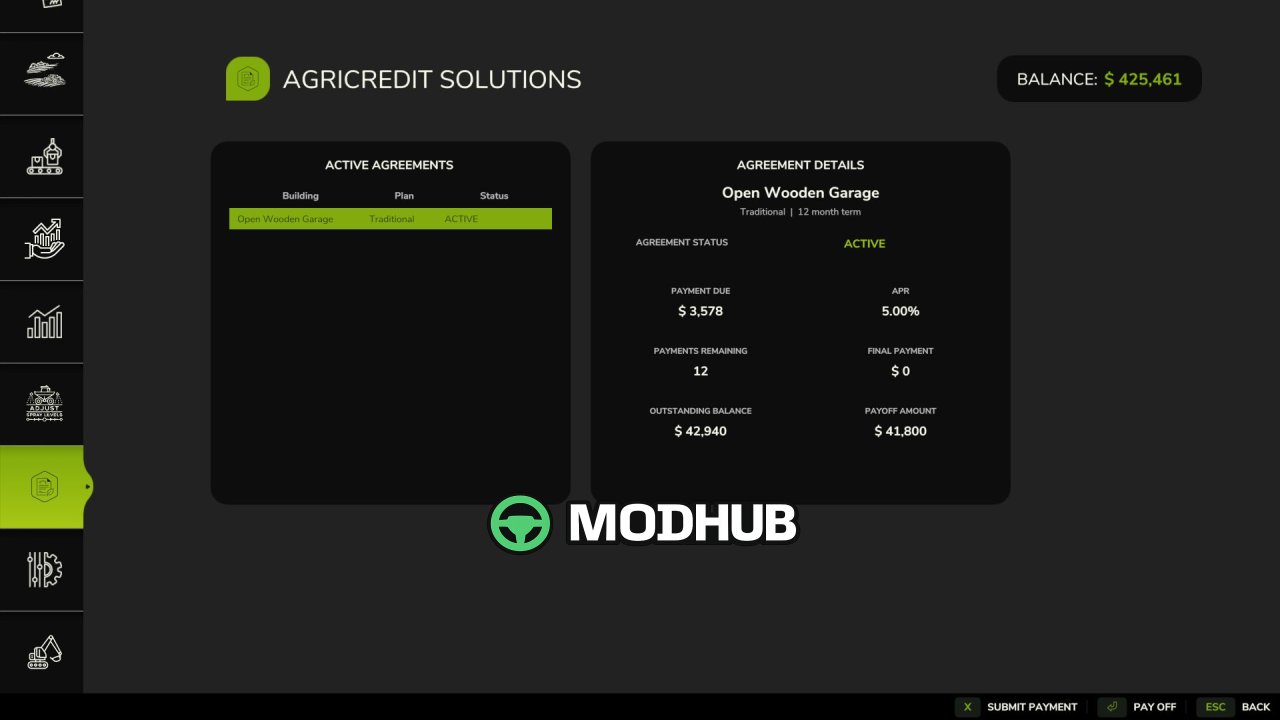 Система фінансування AgriCredit Solutions V1.0 для FS25