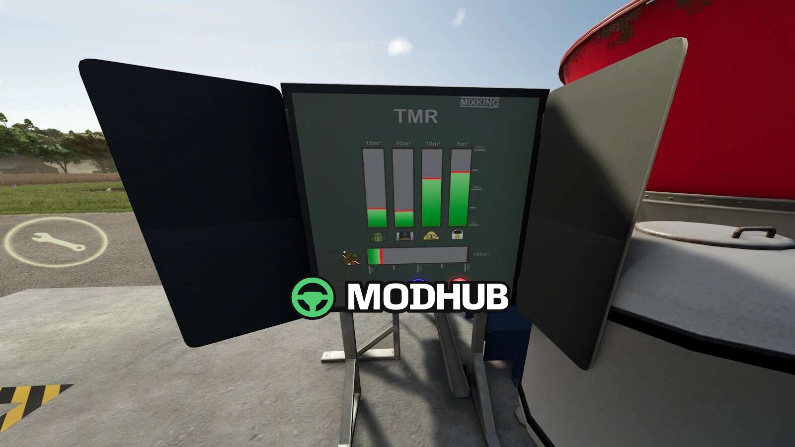 Мод на Виробничі об’єкти Large Feedmixer v1.0.0.0 для Фермер Симулятор 25