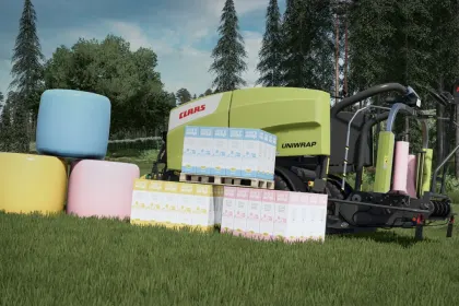 Efektywny Prasa Zbierająca CLAAS ROLLANT 455 UNIWRAP 125 cm do Szybkiego Zbioru w FS25 — 2