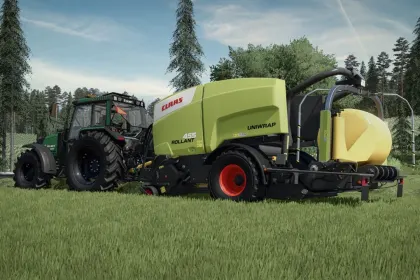 Efektywny Prasa Zbierająca CLAAS ROLLANT 455 UNIWRAP 125 cm do Szybkiego Zbioru w FS25 — 3