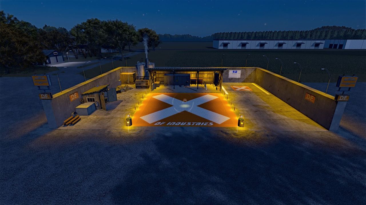 Логістичний хаб DF Industries Recycling Hof M38 для Farming Simulator 25