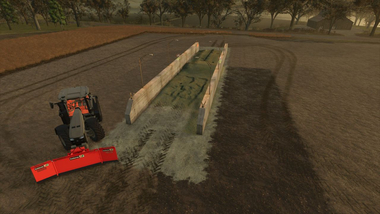 Силосна яма DF Industries M37 Large Silage Bunker (6m High Wall) для Farming Simulator 25