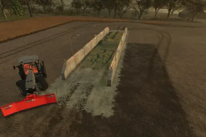 Силосна яма DF Industries M37 Large Silage Bunker (6m High Wall) для Farming Simulator 25 — 3