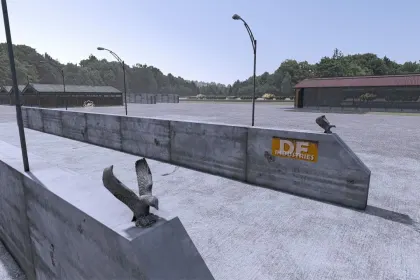 Силосна яма DF Industries M37 Large Silage Bunker (6m High Wall) для Farming Simulator 25 — 4