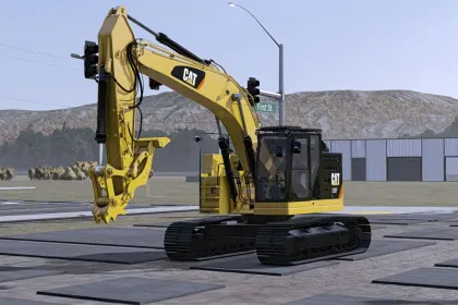 Екскаватор Caterpillar 335F для Farming Simulator 25