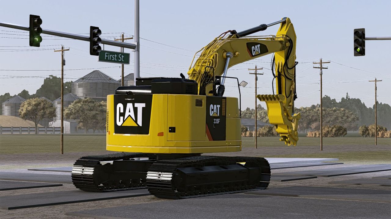 Екскаватор Caterpillar 335F для Farming Simulator 25