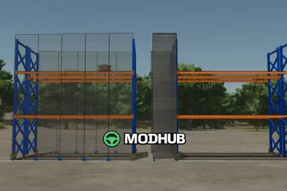 Стелаж для піддонів Pallet Racking With Safety Grilles V1.0 для FS25 — 5