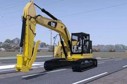 Екскаватор Caterpillar 325F Bagger для Farming Simulator 25