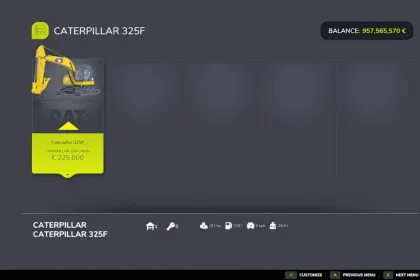 Екскаватор Caterpillar 325F Bagger для Farming Simulator 25 — 5