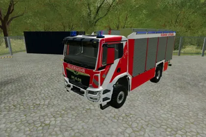 Tekstura MAN TGM TG3 TLF4000 Mittelberg Fire Department do Farming Simulator 22