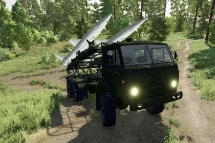 Мобільна ракетна установка TEL на вантажівці КамАЗ для Farming Simulator 22 — 2