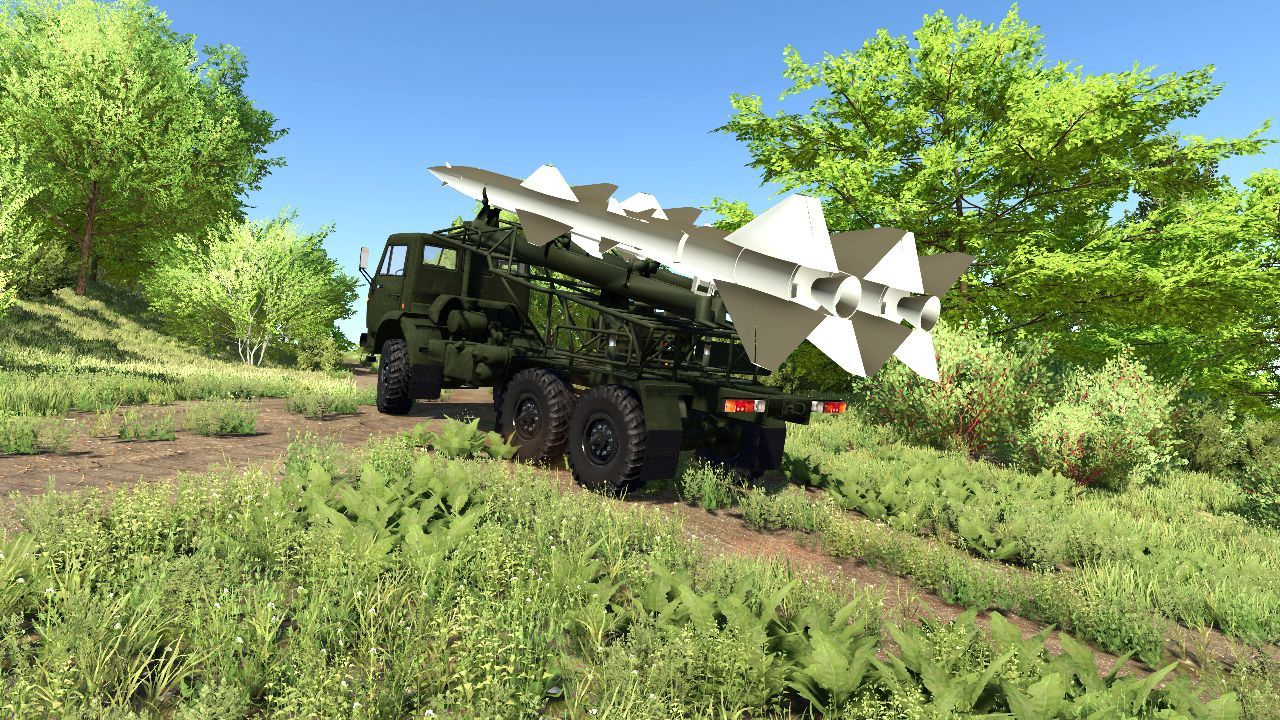 Мобільна ракетна установка TEL на вантажівці КамАЗ для Farming Simulator 22