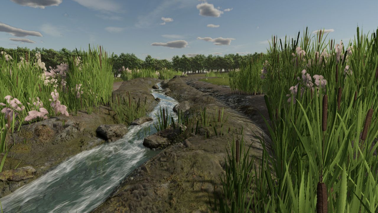 New Map Rolling Meadow for Farming Simulator 25 — 71 Fields, Forests, and New Crops