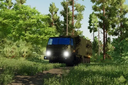 Важкий КамАЗ вантажівка (пускова / TEL конфігурація) для Farming Simulator 22
