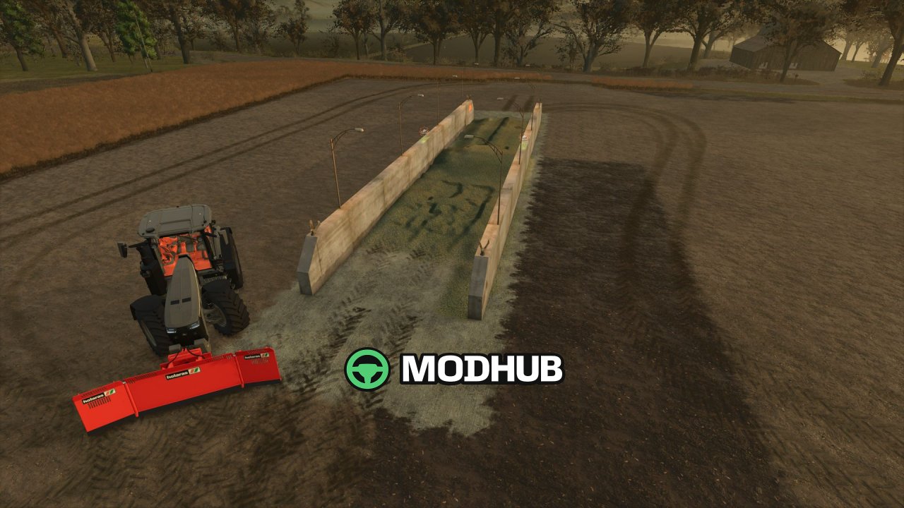 Силосний бурт DF Industries M37 Large (стінка 6 м) для FS25