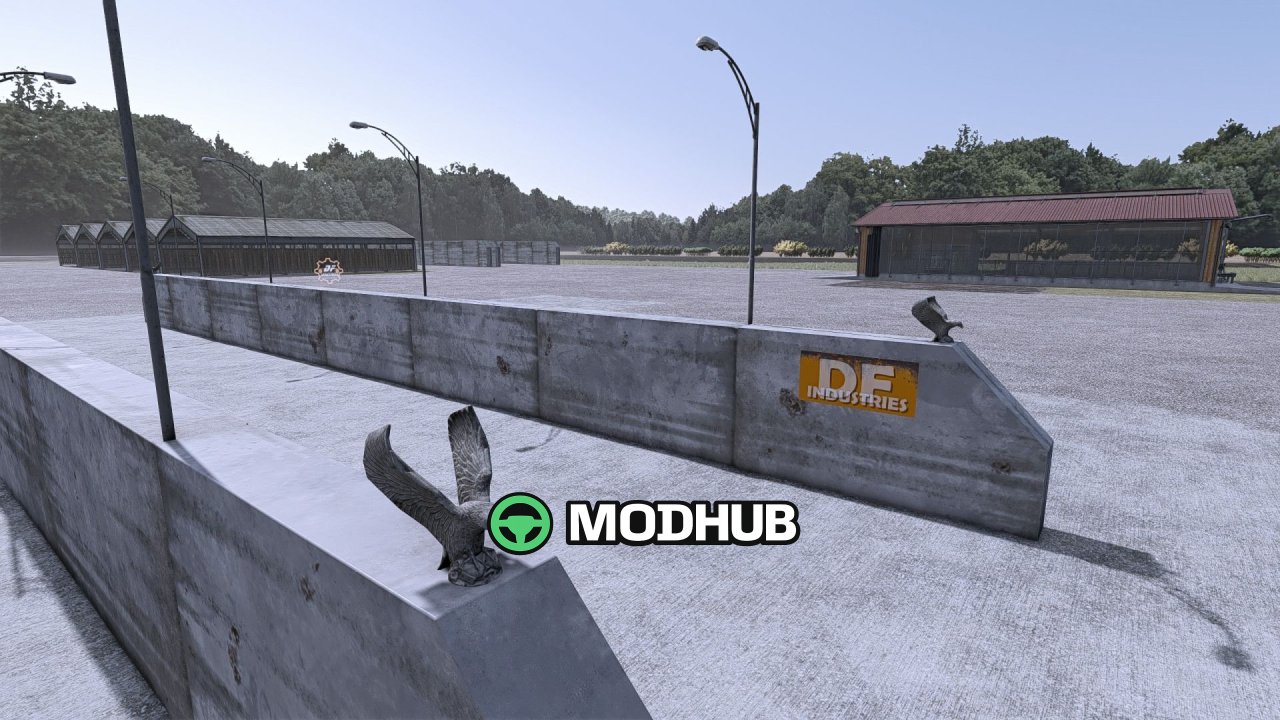 Силосний бурт DF Industries M37 Large (стінка 6 м) для FS25
