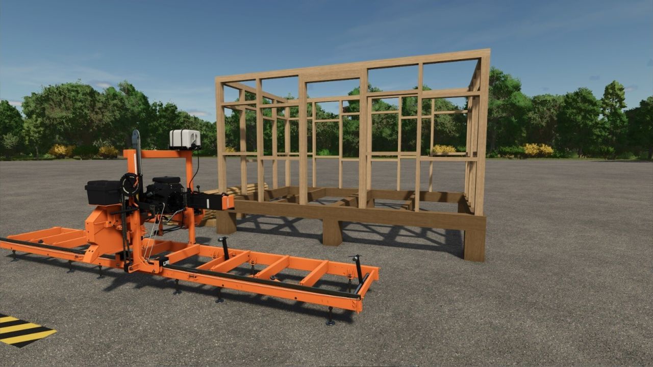 Економна Будівля Constructible Hut — Хатина з Колод або Дощок для Старту у FS25