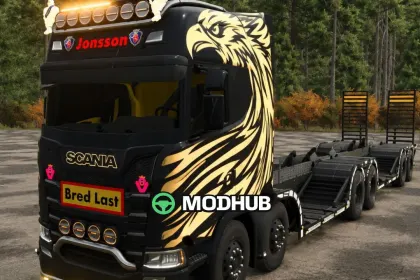 Forestry machinery transporter Griffin Thunderbuild NLM Edit V1.0 for FS25