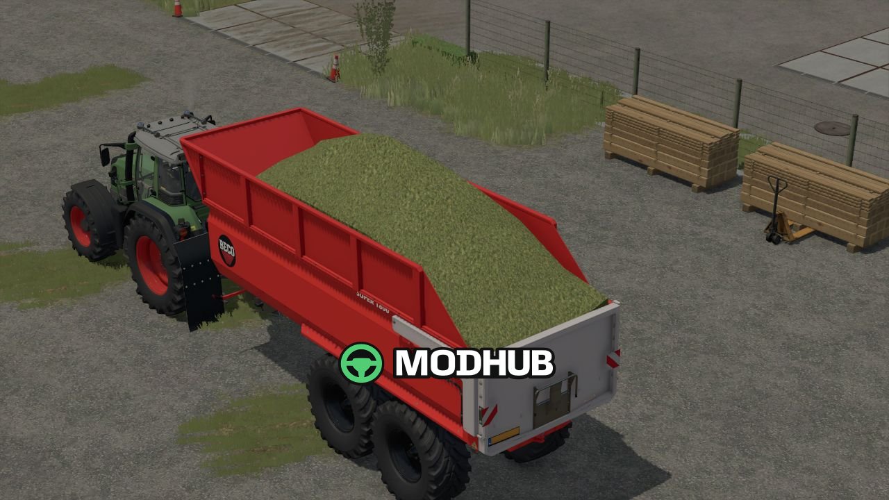 Причіп Beco 1800 silage edit V1.0 для FS25