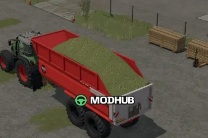 Причіп Beco 1800 silage edit V1.0 для FS25 — 2