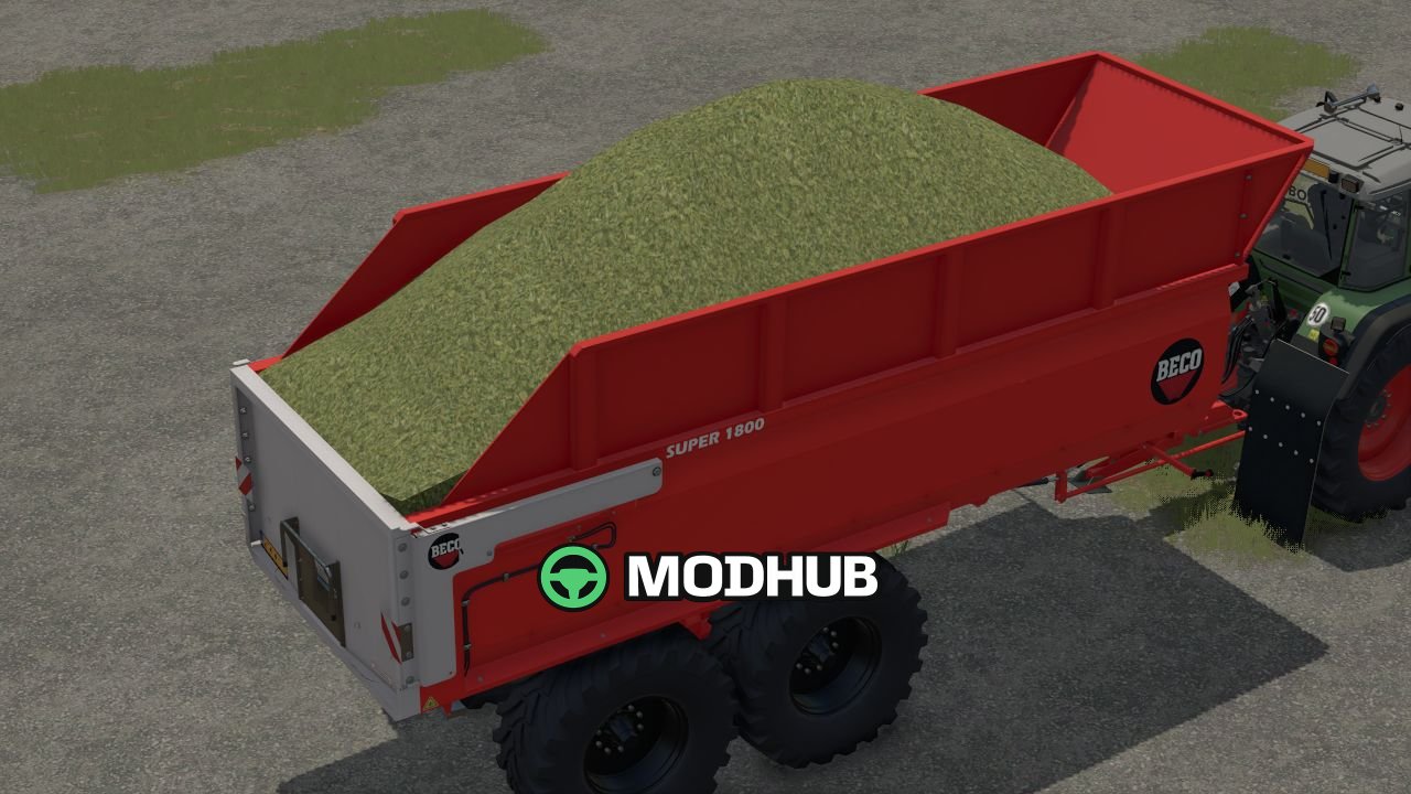 Причіп Beco 1800 silage edit V1.0 для FS25