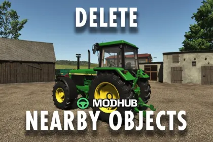Інструмент Delete nearby objects V1.0 для FS25