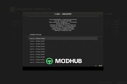 Скрипт Railroad Contracts v1.0 для FS25 — 2