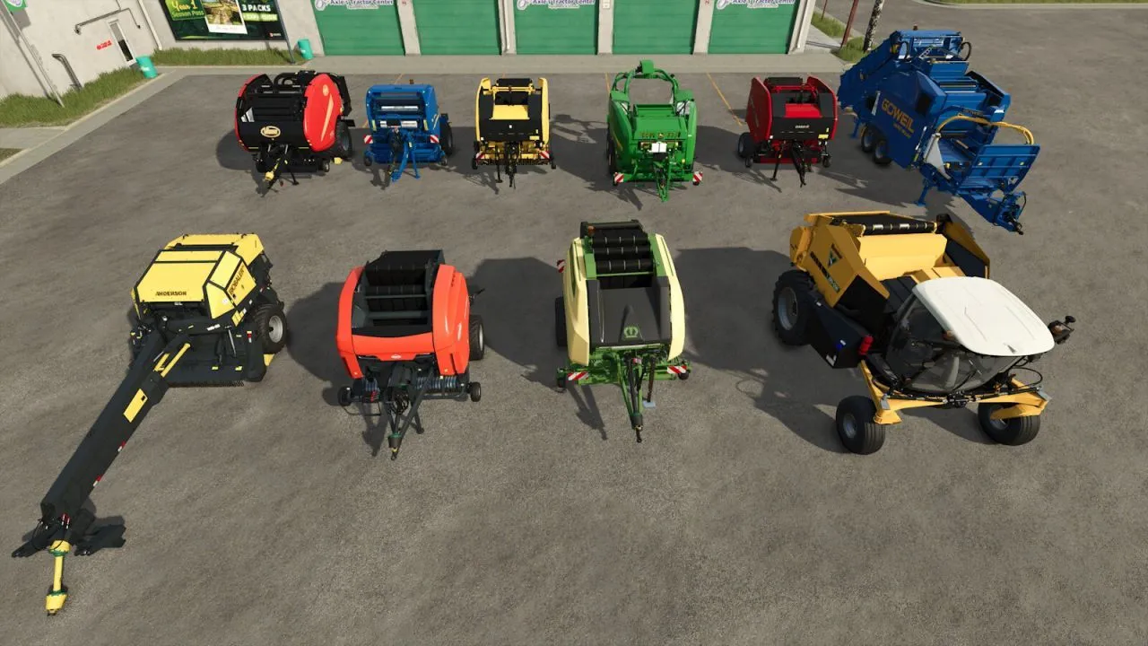 Ефективний Selectable Bale Capacity Pack — Прес-підбирачі з Тюками до 9x для Farming Simulator 25