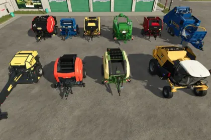Efektywny Pakiet Wybieranej Pojemności Bel — Prasy Z Belami do 9x dla Farming Simulator 25