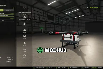 Агро-дрон AeroSpray S70L V1.2.0.1 для FS25 — 2