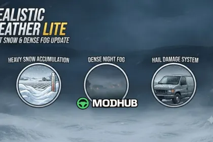 Погодний мод Realistic Weather Lite V1.4 для FS25