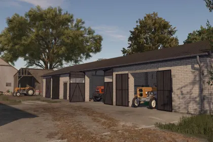 Effektive Medium Garage — Bequeme Mittelgarage für Technik in Farming Simulator 25 — 3